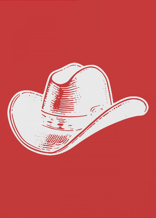 Red Cowboy Hat | Poster