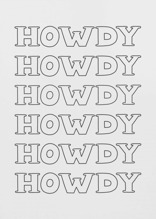 Black Howdy | Poster