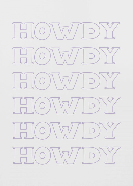 Purple Howdy | Poster