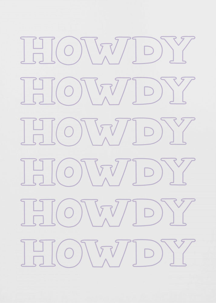 Purple Howdy | Canvas