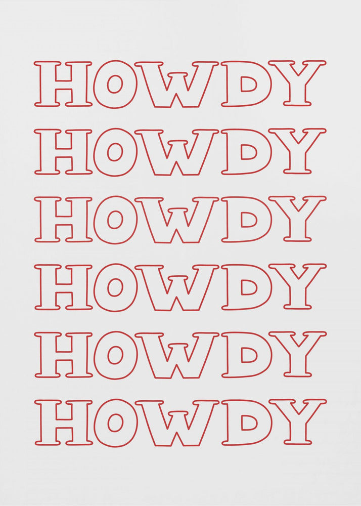Red Howdy | Poster