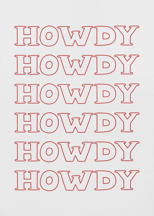Red Howdy | Canvas