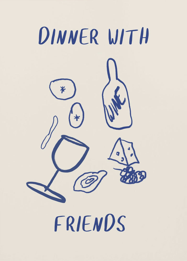 Wine and Cheese Night | Canvas