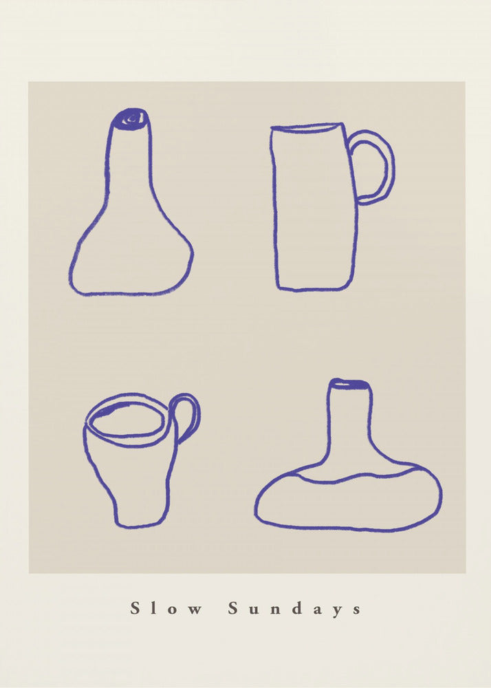 Abstract Pottery Lines | Poster