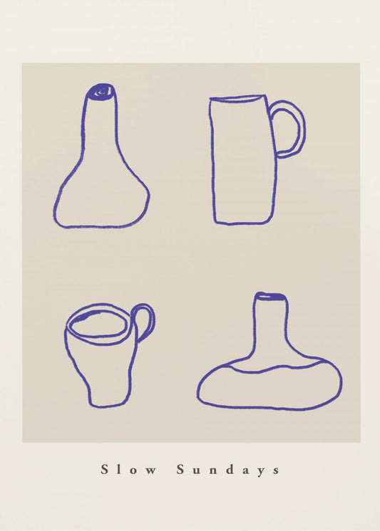 Abstract Pottery Lines | Poster