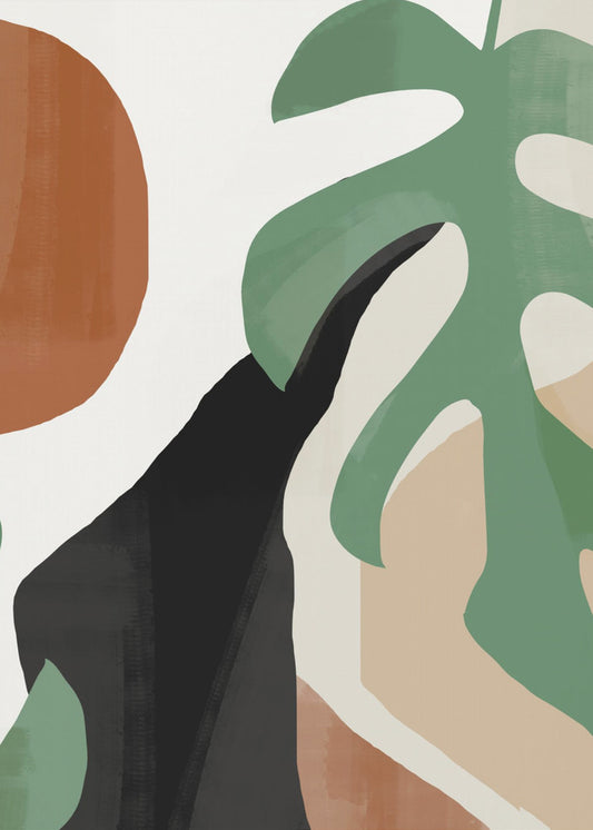 Abstract Art Tropical Leaves | Canvas