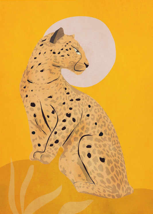 Golden Graceful Cheetah | Canvas