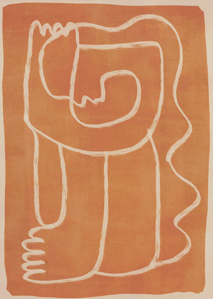 Abstract Line Art Figure | Canvas