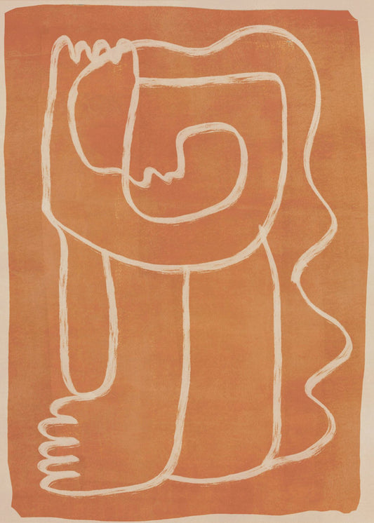 Abstract Line Art Figure | Canvas