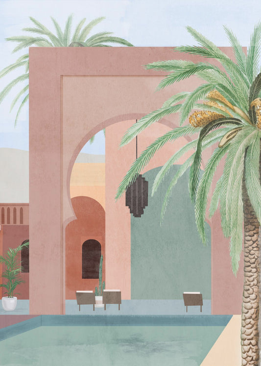 Moroccan Pool | Poster