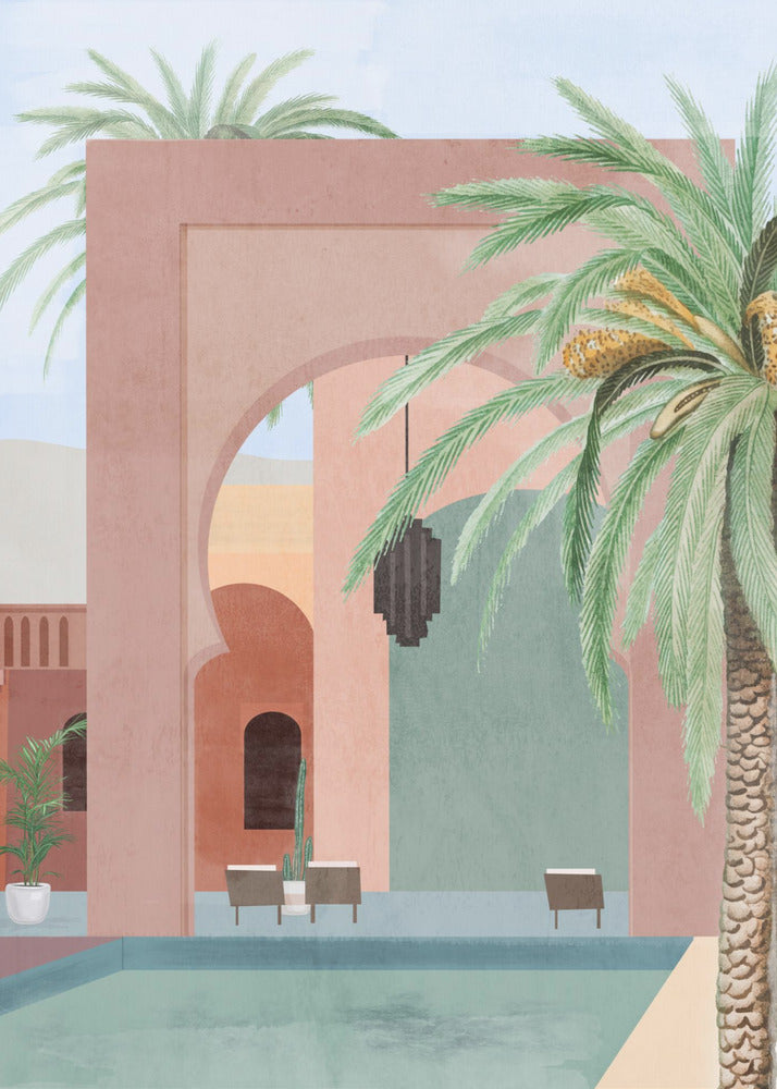 Moroccan Pool | Canvas