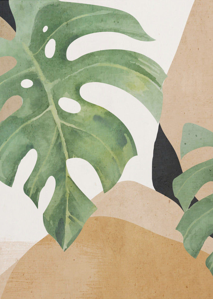 Abstract Art Tropical Leaves | Canvas