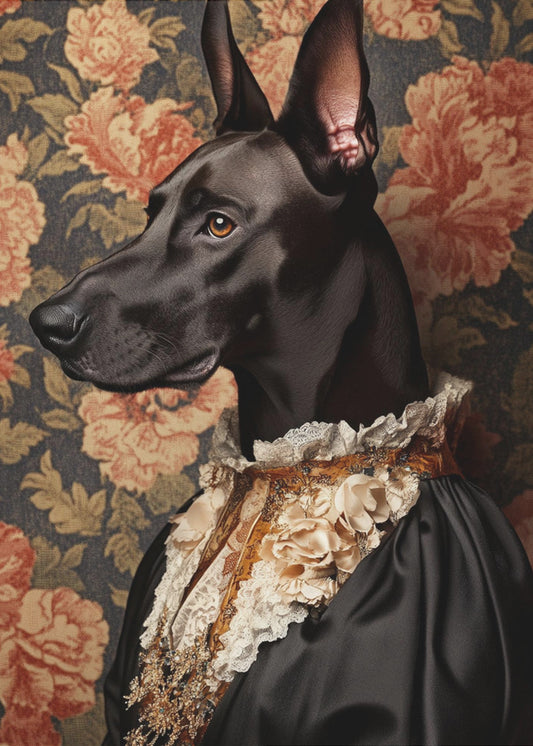 The Elegant Great Dane | Canvas