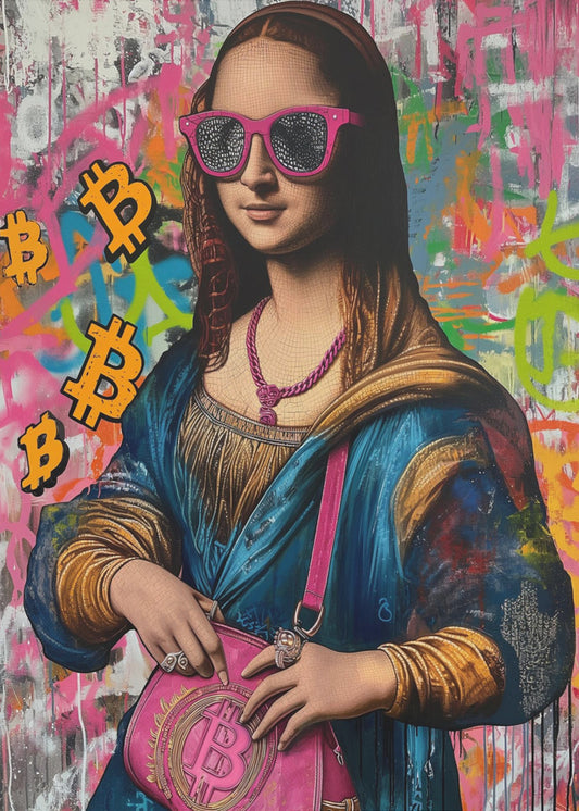 Monalisa Bitcoin | Canvas