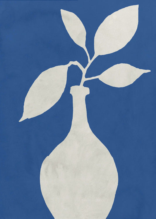 White Vase Silhouette | Poster