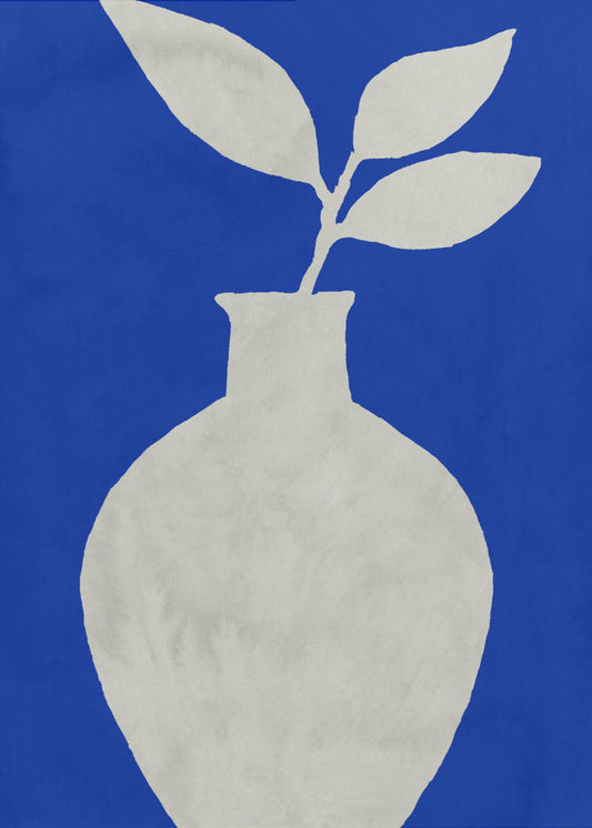 White Vase Silhouette | Poster