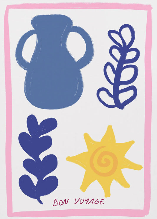 Bon Voyage Symbols | Poster