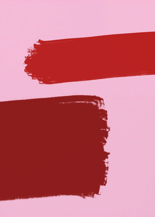 Crimson Strokes | Canvas