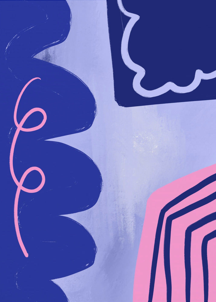 Vibrant Curves Flow | Canvas