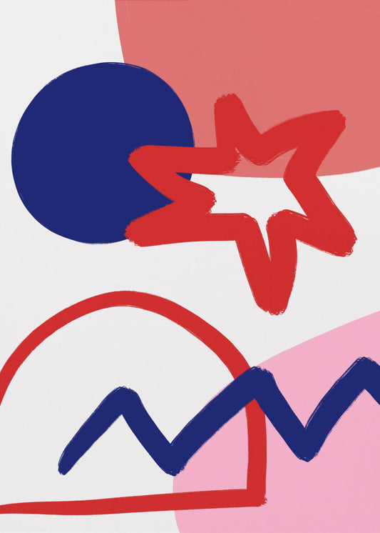 Bold Geometric Shapes | Canvas