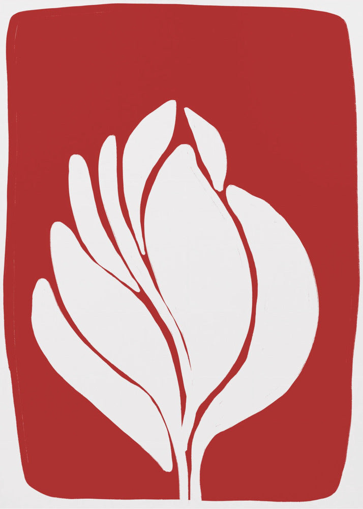 White Blossom Silhouette | Canvas