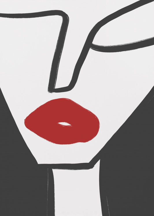 Bold Red Lips | Poster