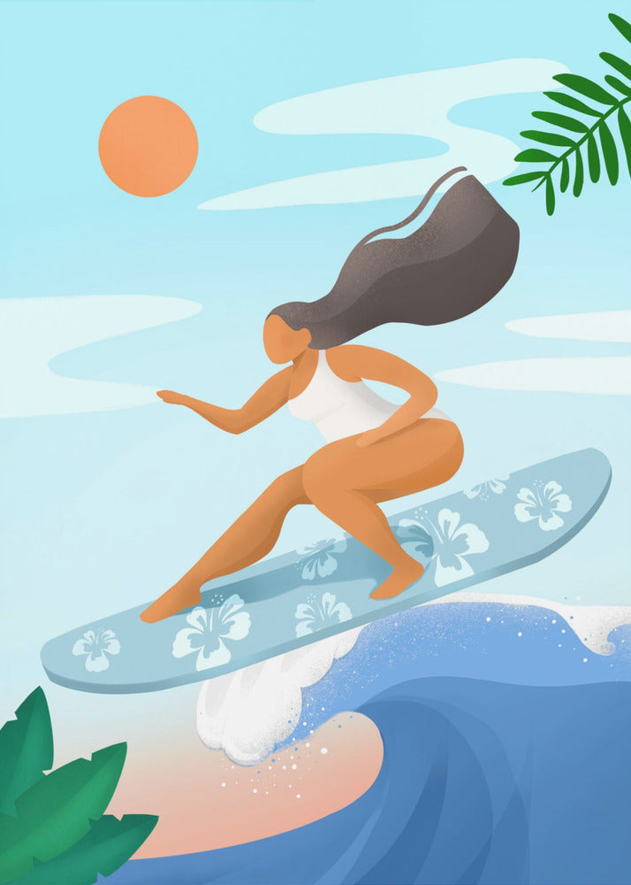 Surfing the Waves | Canvas