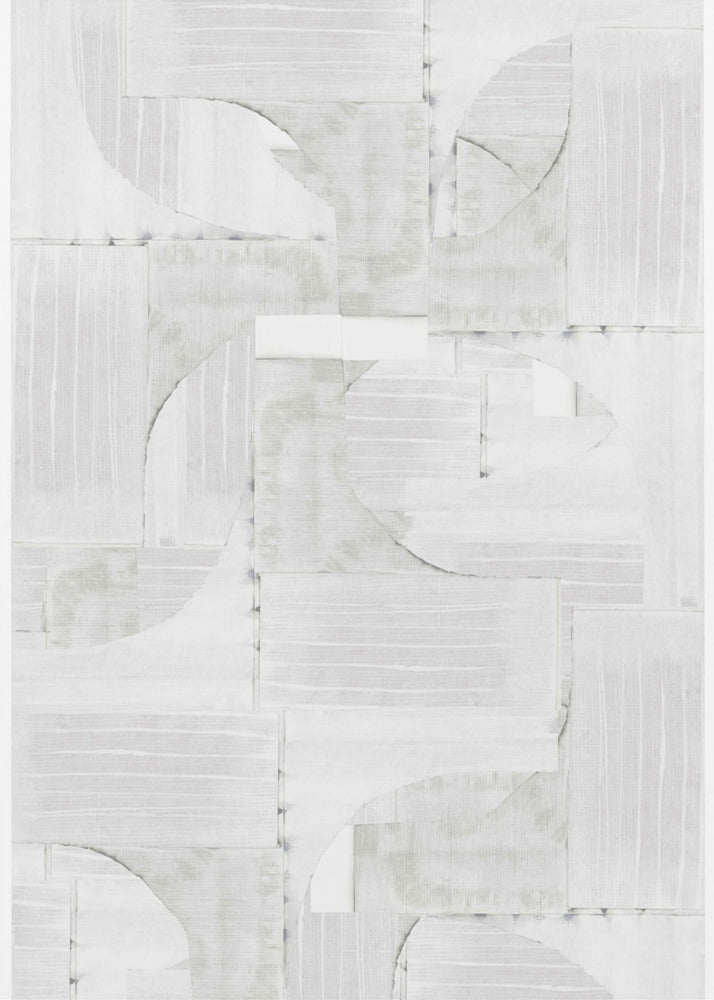 Geometric White Shapes | Poster