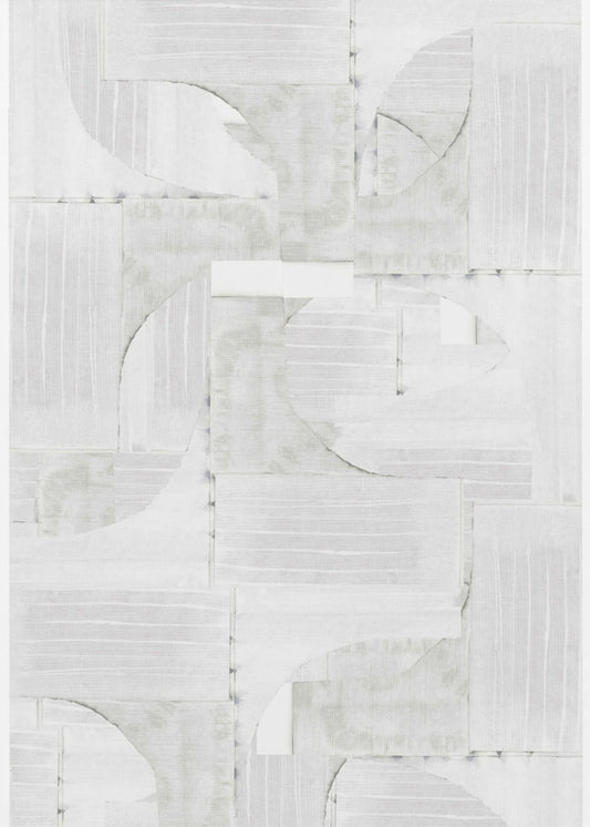 Geometric White Shapes | Canvas