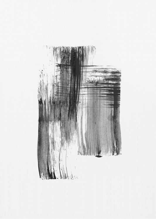 Ink %22black Ink Strokes No.01%22 | Poster