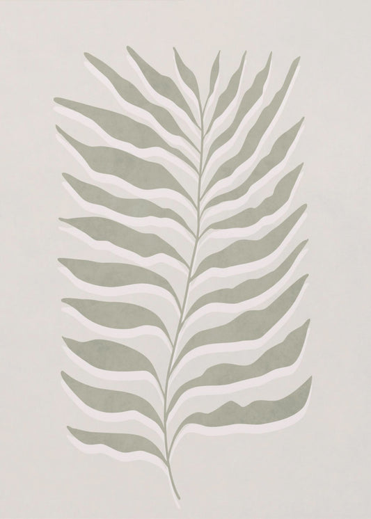 Olive Green Leaf | Poster