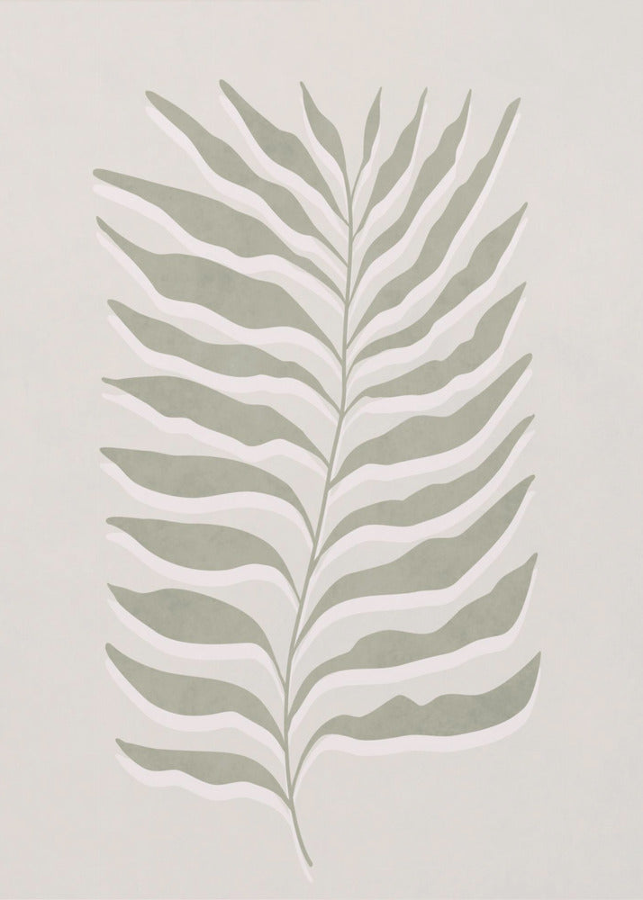 Olive Green Leaf | Canvas