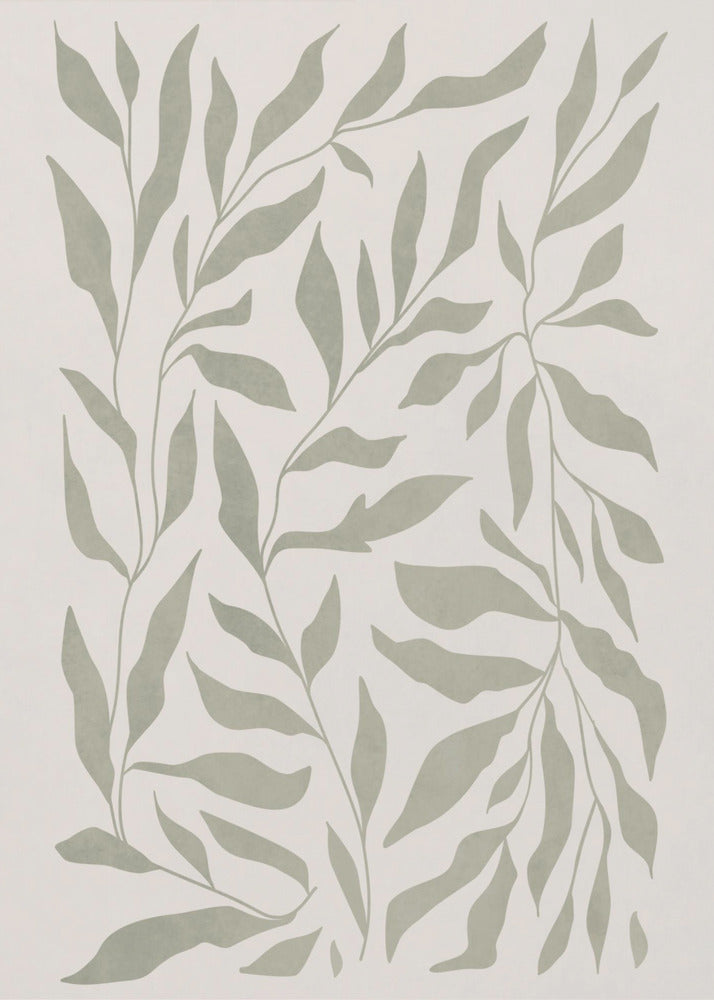 Olive Green Leaves | Poster