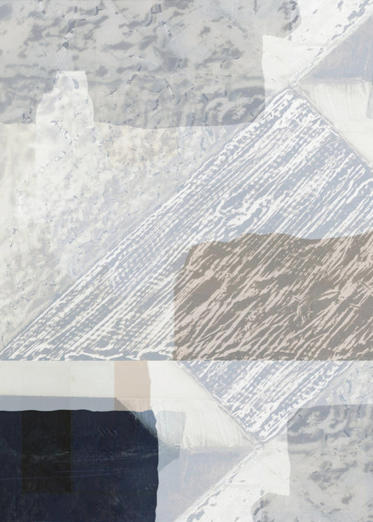 Fragmented Form in White | Poster