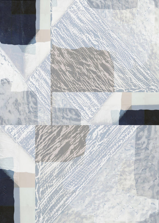 Fragmented Form in White | Poster