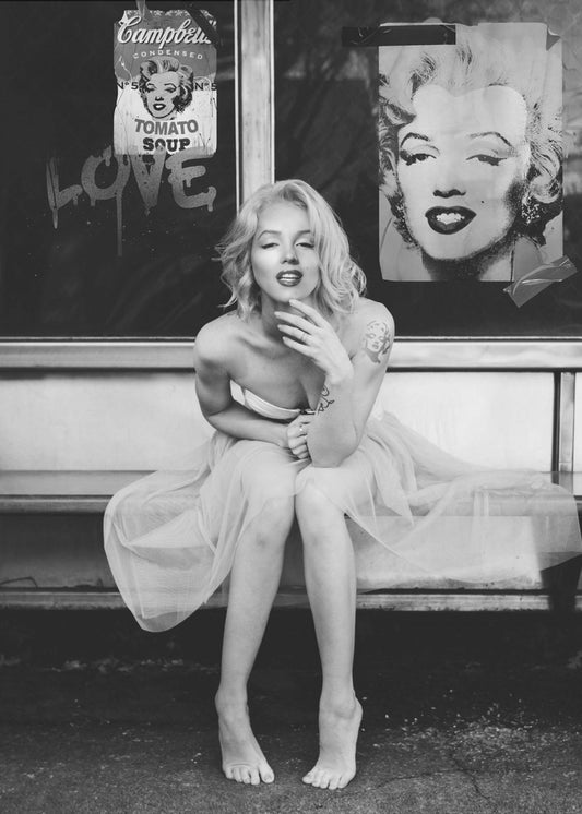 New Marilyn BW | Canvas