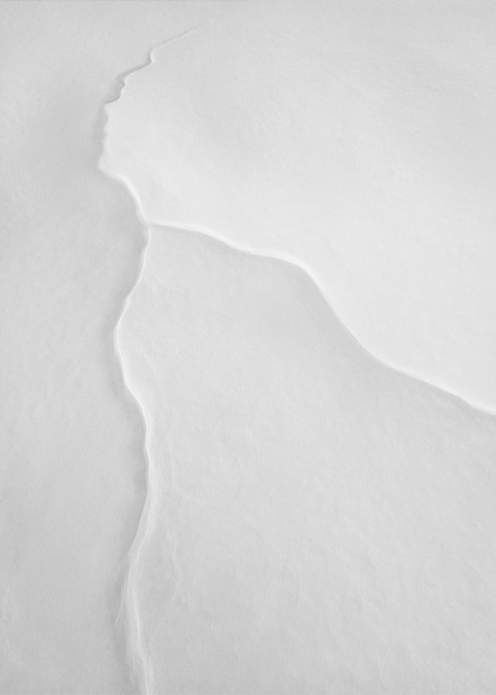 Pretty Woman with White Scarf in the Wind | Poster