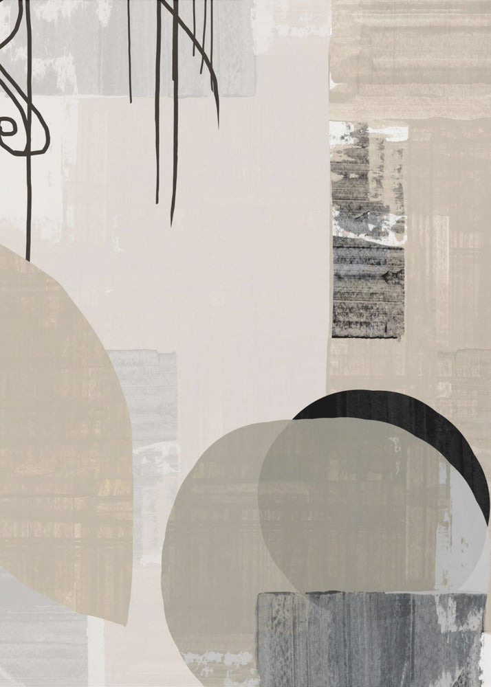 Monochrome Fluidity | Canvas