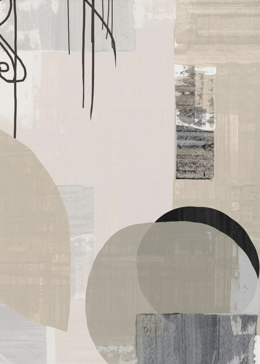 Monochrome Fluidity | Canvas