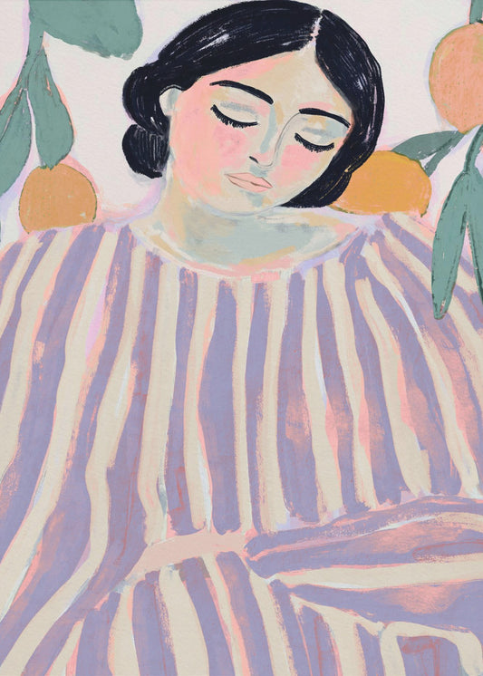 Sleeping in Stripes | Poster