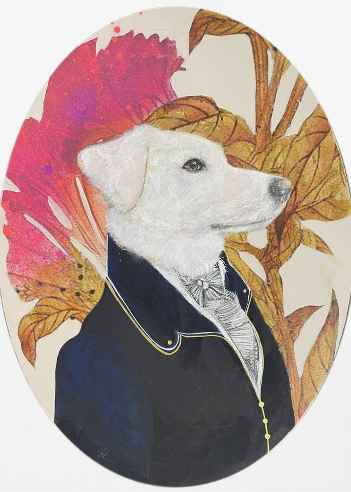 Regal Canine Portrait | Canvas