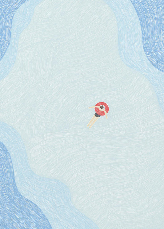 Serene Pool Drift | Poster