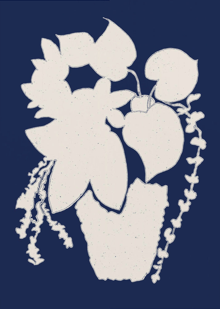 Floral Silhouette of a Plant | Poster