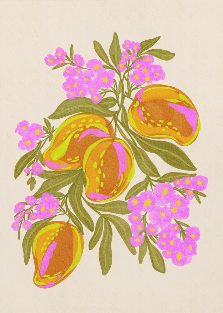 Vibrant Mangoes | Poster