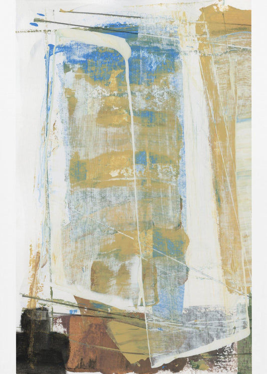 Earthy Tones And Vibrant Blues | Canvas