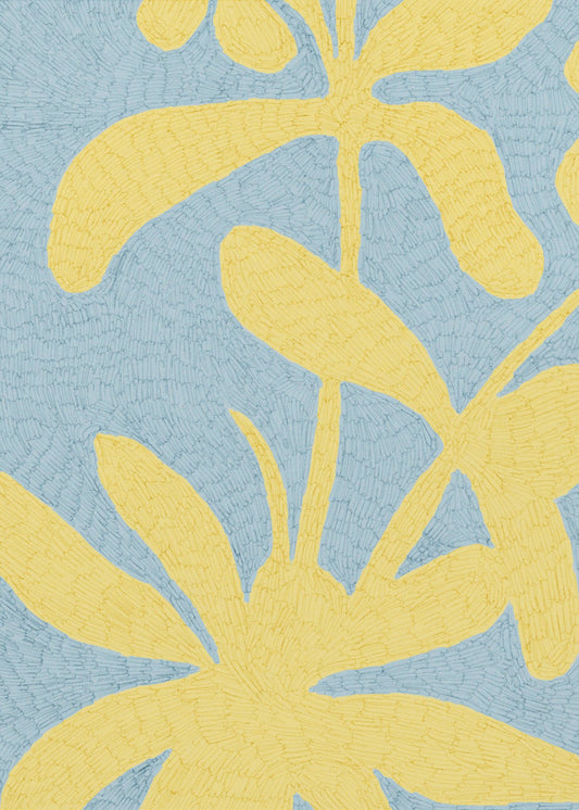 Golden Petals Bloom | Canvas