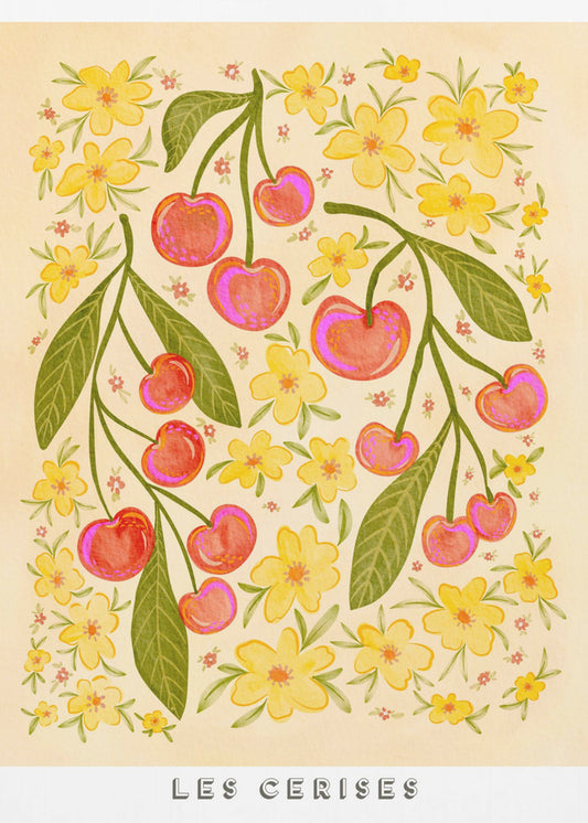 Whimsical Cherry-Themed Design | Canvas