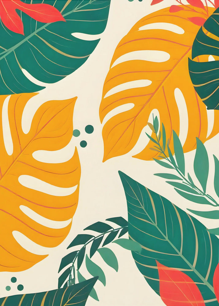 Golden Tropics Vibes | Canvas
