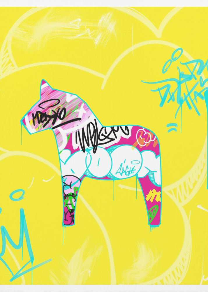 Graffiti Style Horse | Canvas
