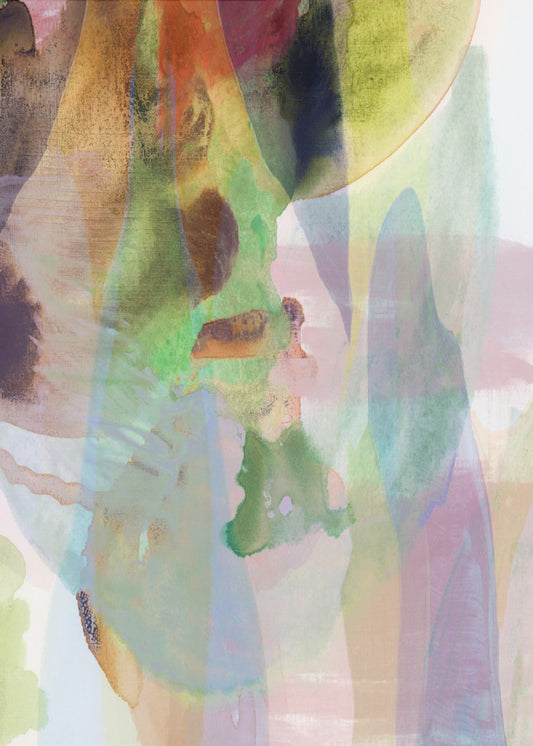 Translucent Abstract in Muted Hues | Canvas